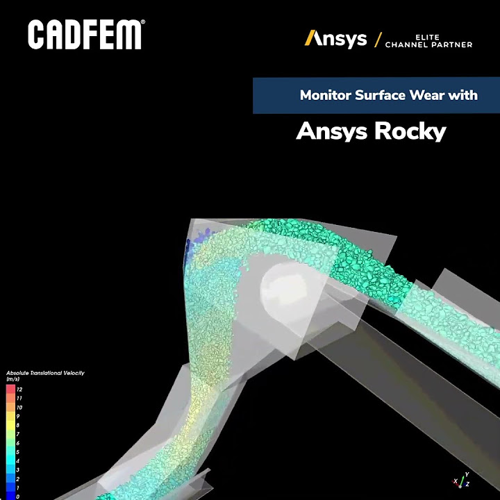 cadfem_in's tweet card. Track Your Designs' Wear Over Time with Ansys Rocky l CADFEM India