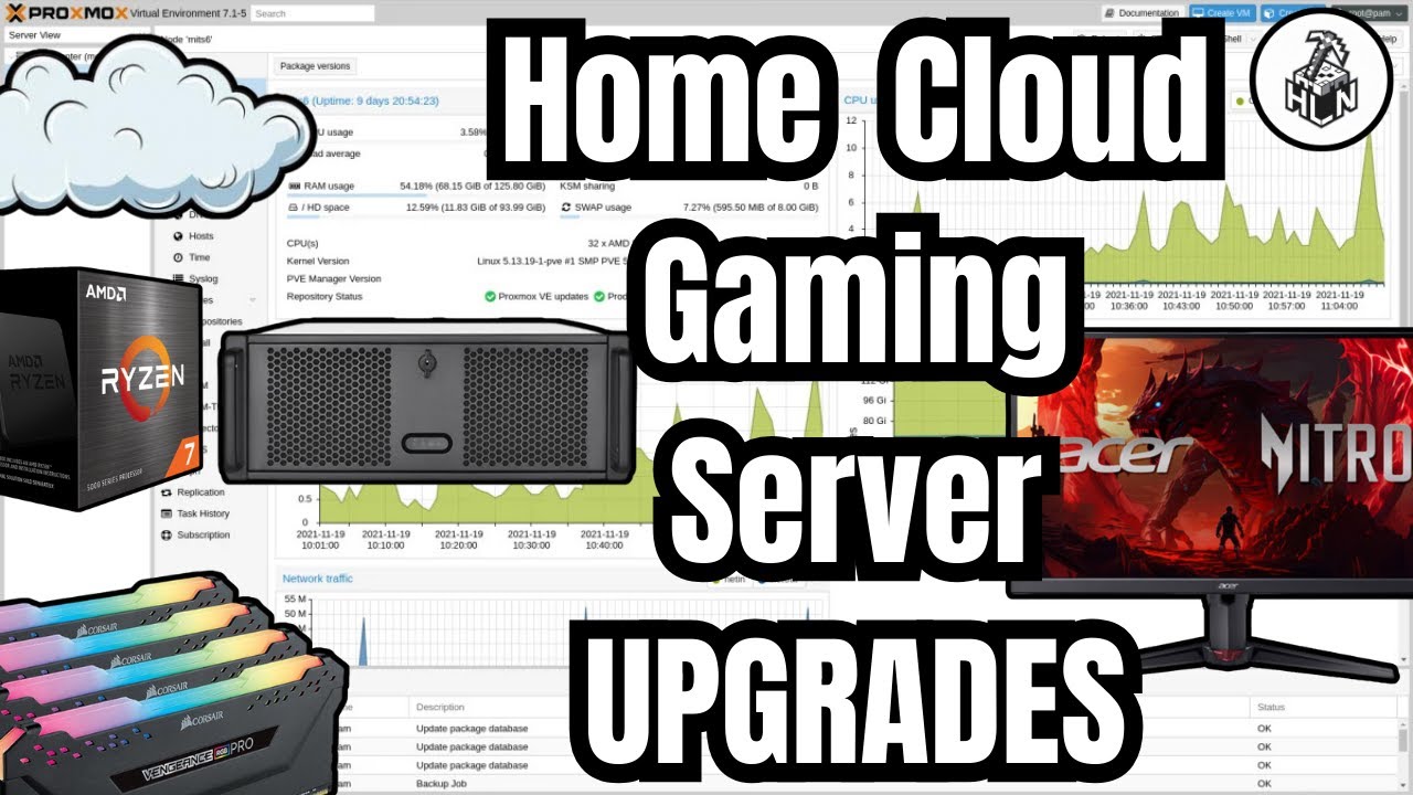 homelabnetworks's tweet card. Upgrading My Cloud Gaming Server! GPU and CPU! | Game Performance and...