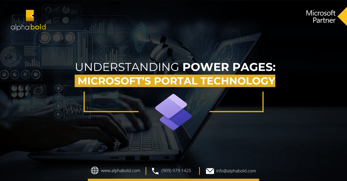 AlphaboldInc's tweet card. Microsoft Power Pages is a scalable, secure portal technology that integrates with Microsoft tools to create custom digital experiences.