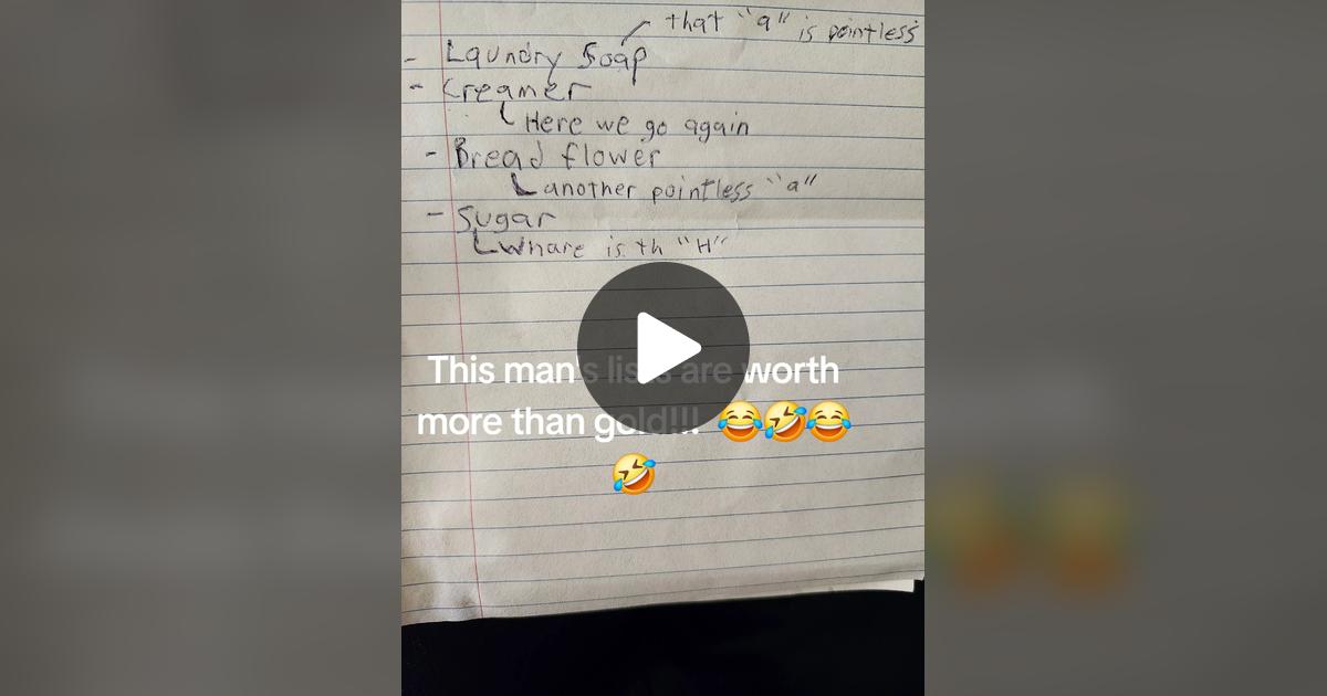 Rubywoo69's tweet card. 47 likes, 2 comments. “I LOVE my husband's lists 😂🤣”