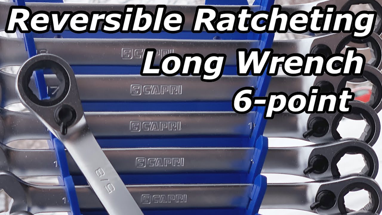 ClientGraphics's tweet card. NEW Reversible Ratcheting Long Wrench 6-point Satin Chrome Capri Tools