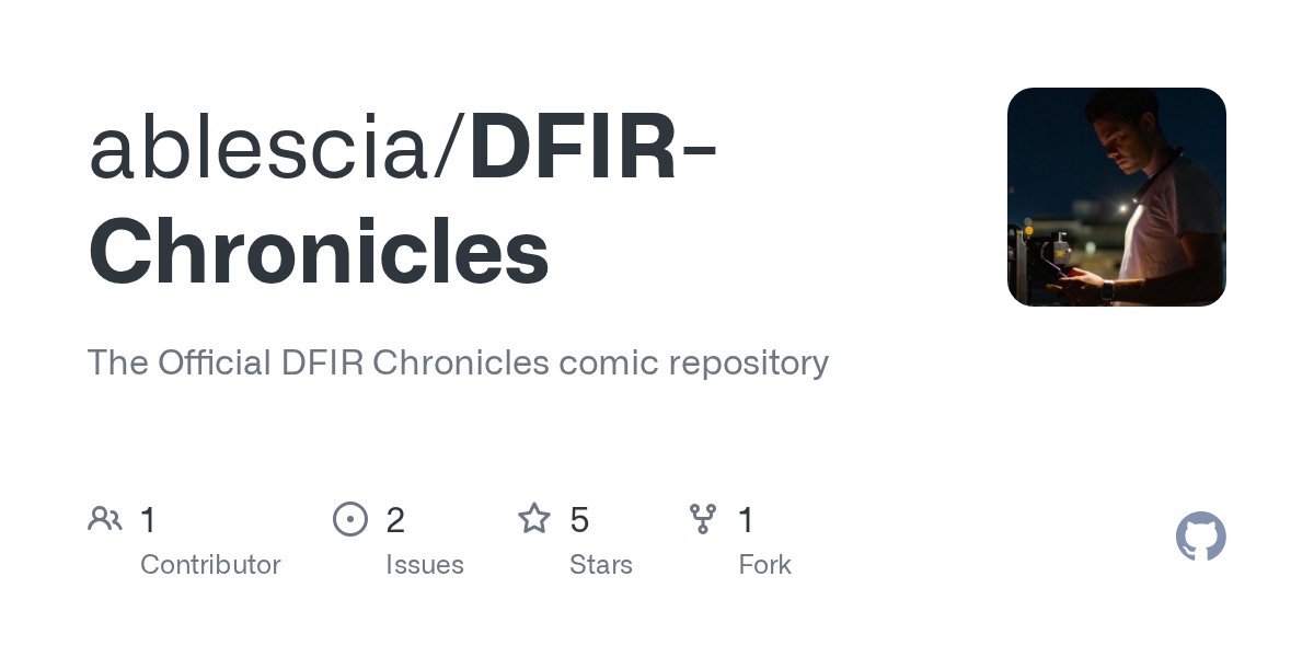 HackerSploit's tweet card. The Official DFIR Chronicles comic repository. Contribute to ablescia/DFIR-Chronicles development by creating an account on GitHub.
