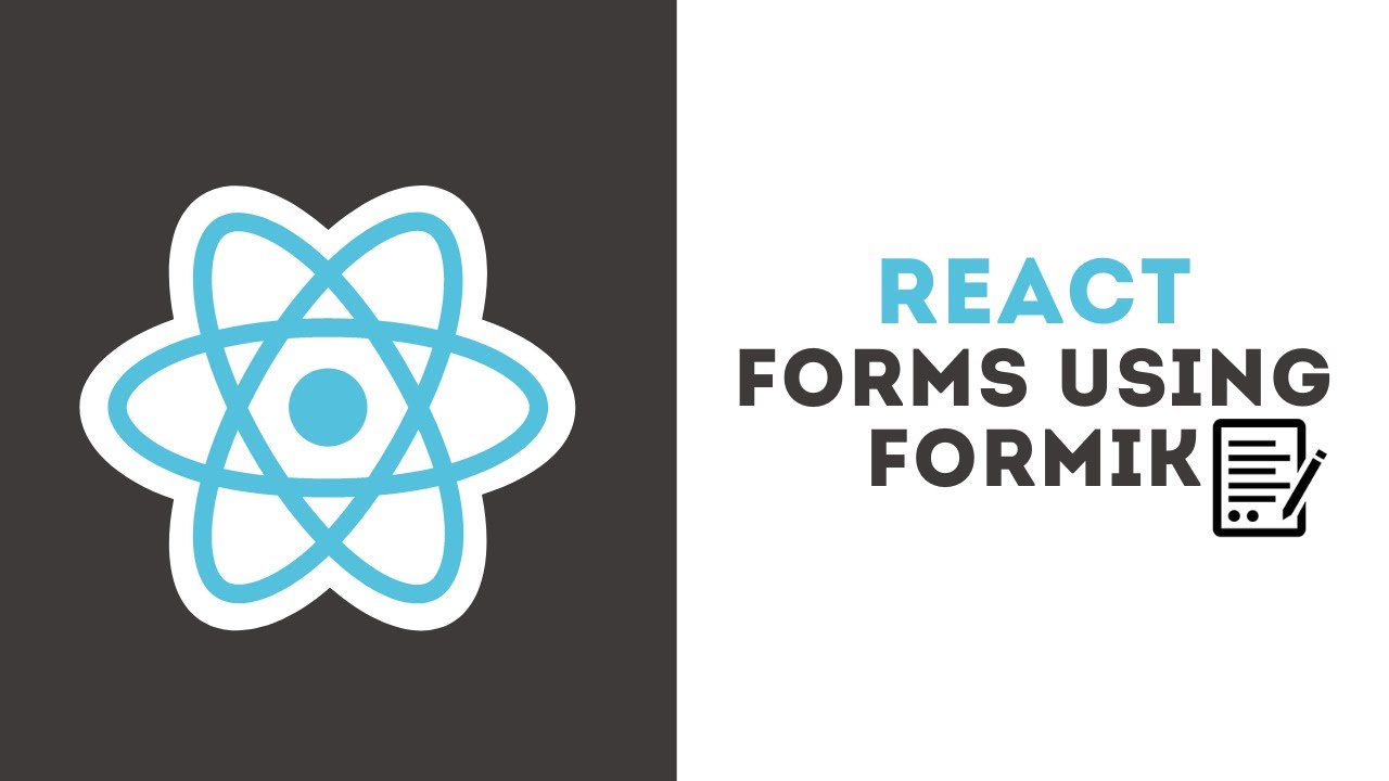 _vivekjoy's tweet card. React Forms using formik - part 1 | React tutorial #reactjs #formik