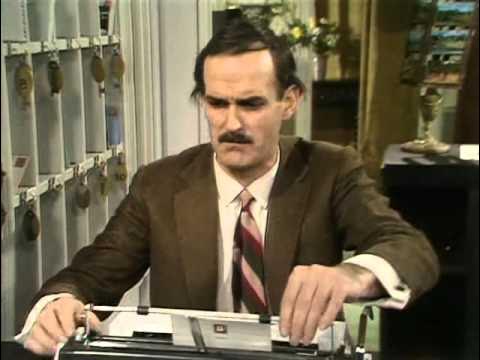 OwlMagistrate's tweet card. Fawlty Towers S01E01 A Touch of Class