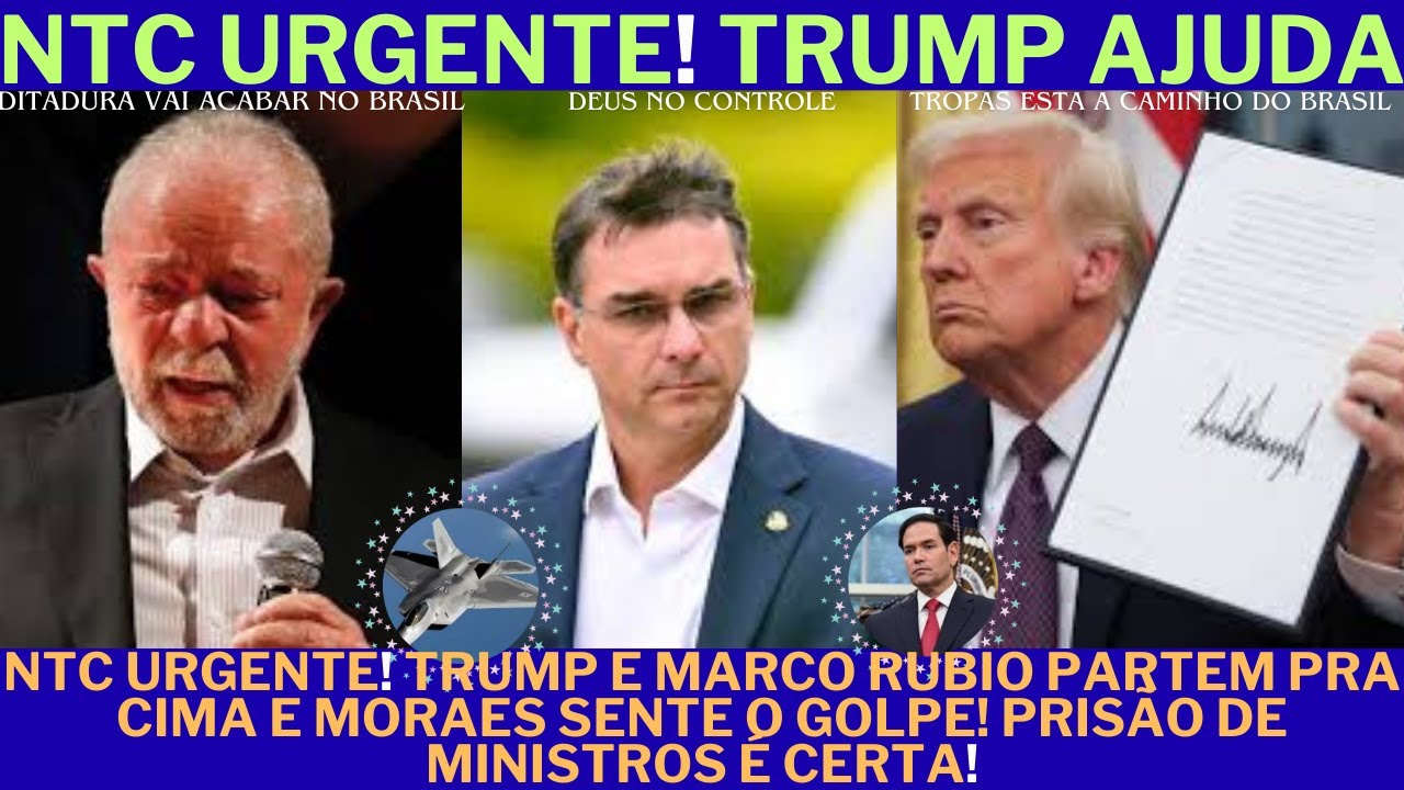 EVANDROBASTOS18's tweet card. NTC URGENTE! TRUMP E MARCO RUBIO PARTEM PRA CIMA E MORAES SENTE O...