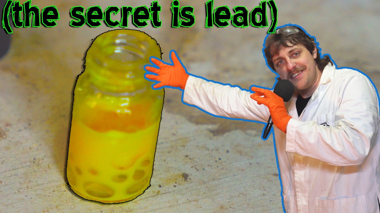 BestCoastBrian's tweet card. CsPbBr3 Fluorescent Nanocrystals in my shed