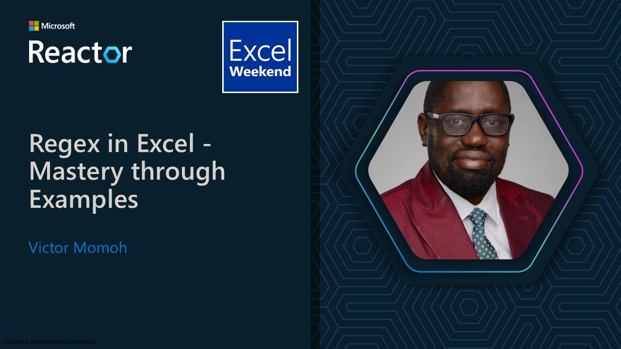 VicmoExcel's tweet card. Regex in Excel - Mastery through Examples