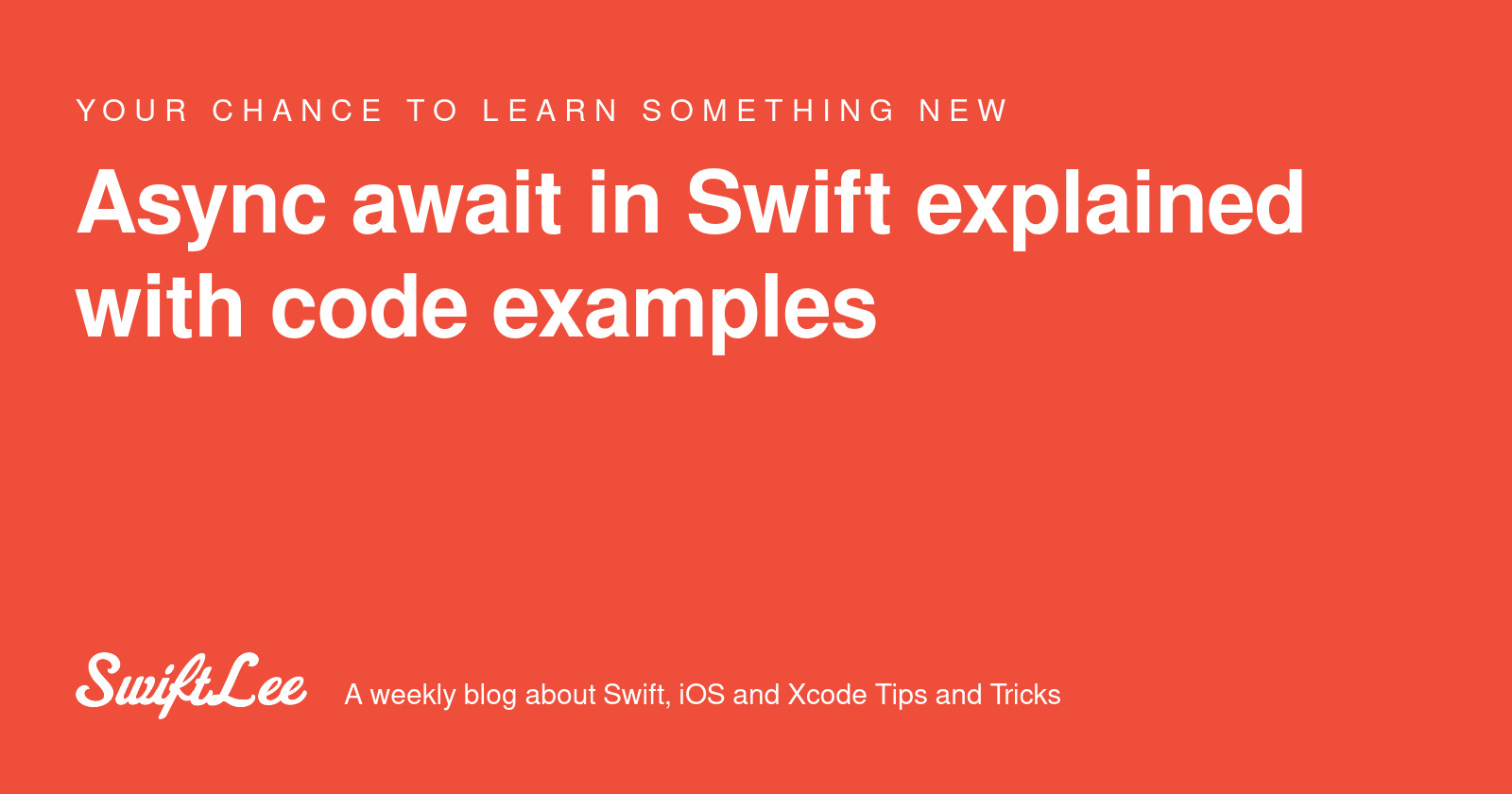 twannl's tweet card. Async await in Swift allows to write asynchronous tasks with structured concurrency. Maintain readability in complex code.