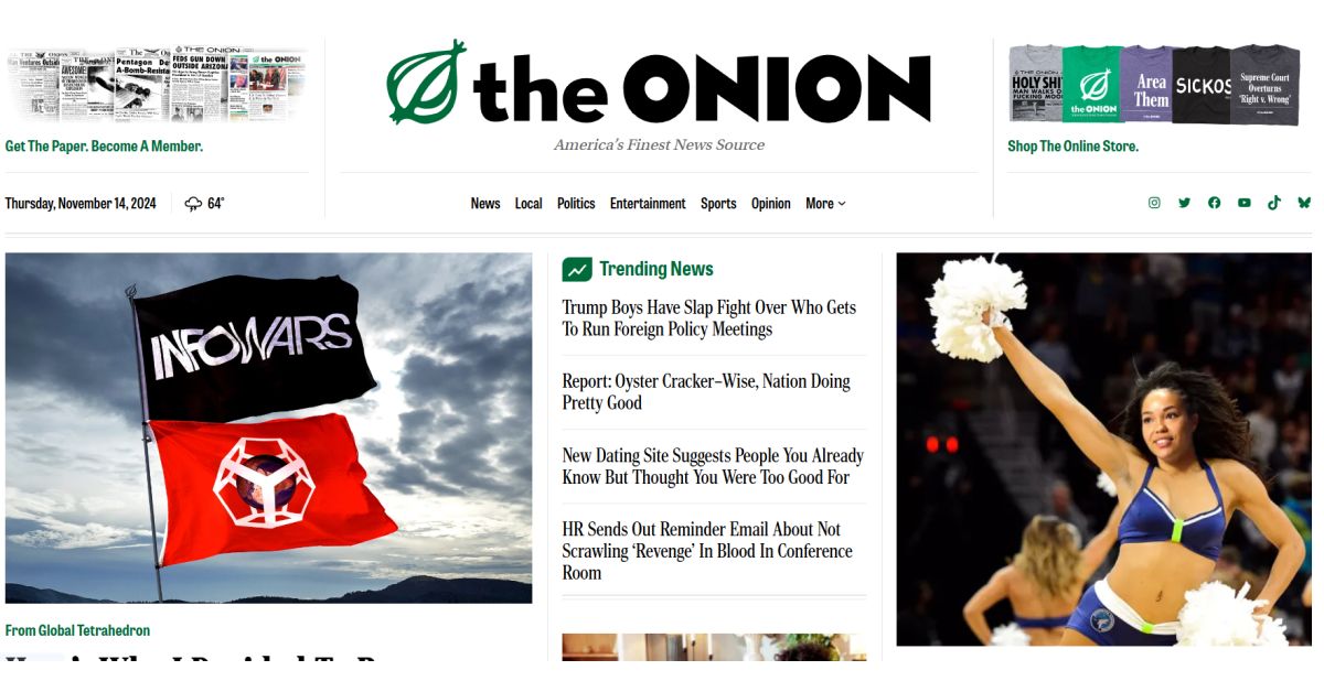 Avrg_Geek's tweet card. In an unexpected turn of events, the satirical news giant The Onion has acquired the infamous conspiracy theory site Infowars, following its bankruptcy auction. The deal, which closed earlier this...