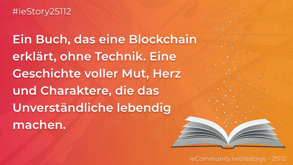 ieCommunity's tweet card. Von Mutter Infinity bis DAO-Onkel: Entdecke die Blockchain, die zur Geschichte wird