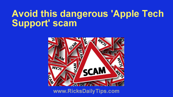 RicksDailyTips's tweet card. Want to get my easy to follow Tech Tips in your email? Sign up for my daily Rick’s Tech Tips Newsletter! New scams are hatched up every day, and they seem to get more sophisticated all the time. A...