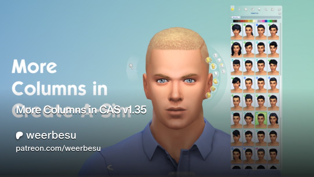 Maxis_Match_CC's tweet card. Get more from weerbesu on Patreon