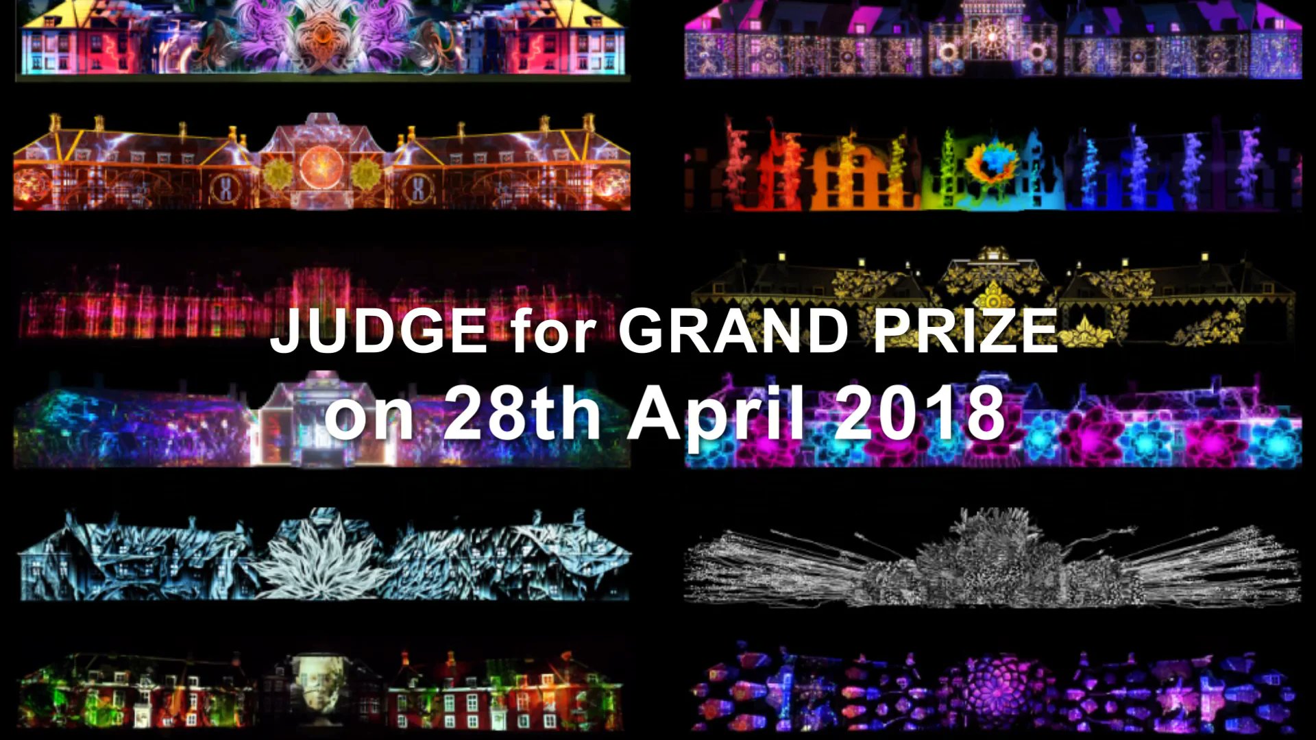 1minute_pm's tweet card. 1minute projection mapping in Huis Ten Bosch