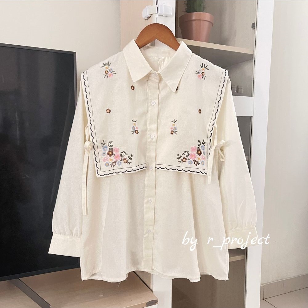 multigunadana's tweet card. Beli KEMEJA BORDIR BAHAN LINEN - Ukuran S M L XL XXL XXXL 5L - Kemeja Jumbo - Atasan Wanita Jumbo - Narika shirt - kemeja wanita lengan panjang by r_project Terbaru...