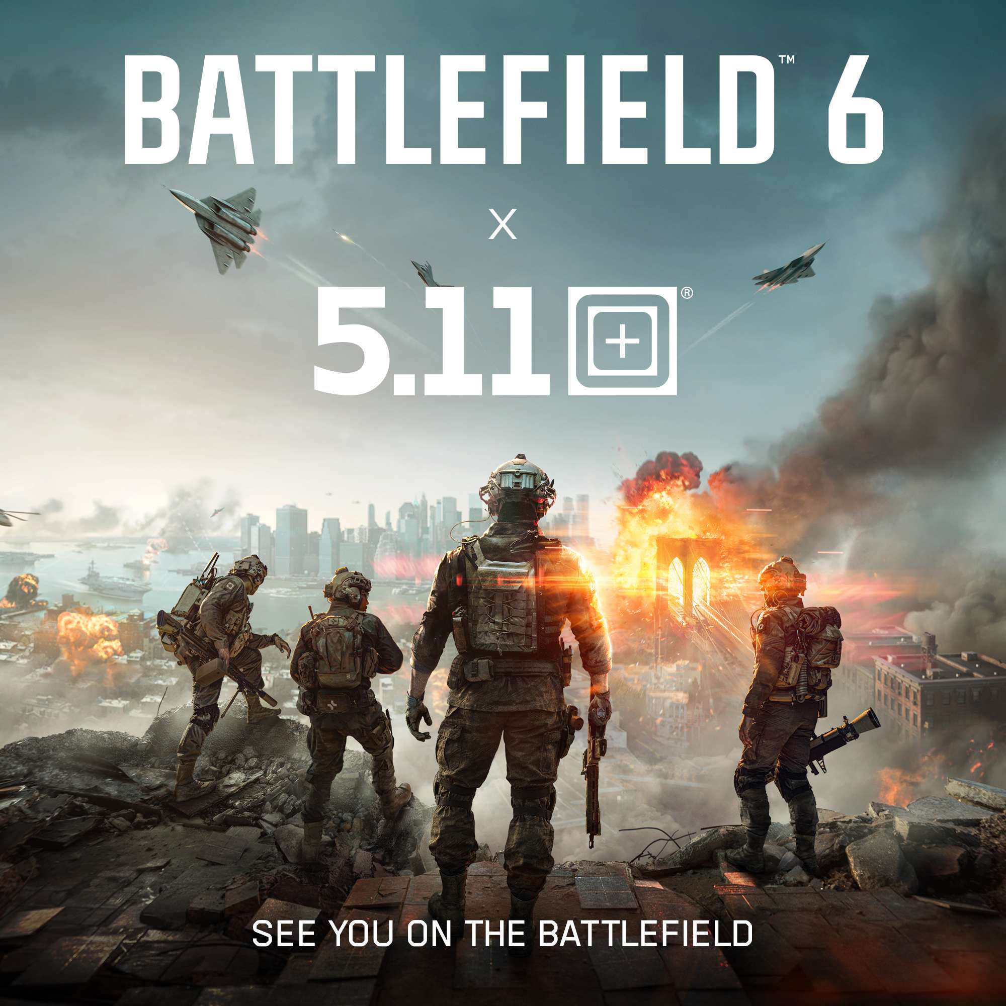 FearAndLoading's tweet card. 5.11 Partners with EA for in marketing campaign in Battlefield 6 Launch that includes sweepstakes and branded merchandise.