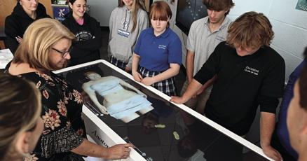 MidRivers_News's tweet card. Duchesne High science students are entering the new year with access to a unique piece of learning equipment.