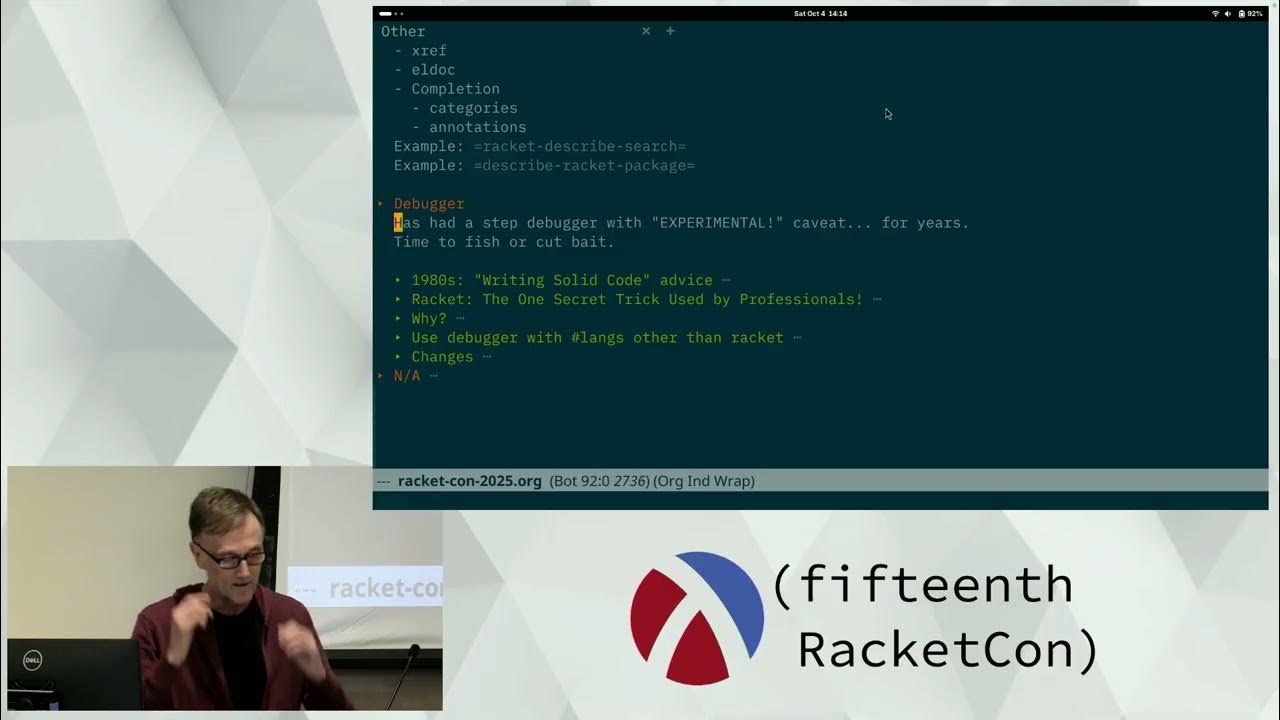 racketlang's tweet card. "It Works": More Adventures with Racket and Emacs