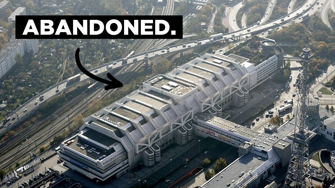 canarsiecode's tweet card. We went inside one of Europe’s biggest abandoned buildings, the one of a kind ICC Berlin.