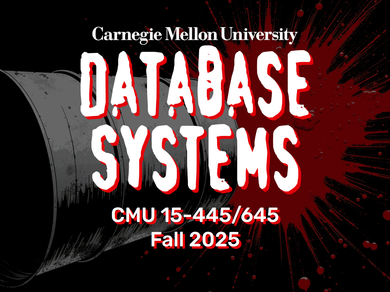 andy_pavlo's tweet card. You want to know whether this is the premier course at Carnegie Mellon University on the design and implementation of database management systems? Well, it is. This course rips through data models...