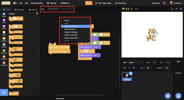 nurfaden18's tweet card. Dünyada yaklaşık 75 milyondan fazla kullanıcısıyla blok temelli kodlama araçlarının en kullanışlısı ve popüleri olan Scratch’in arayüzü…