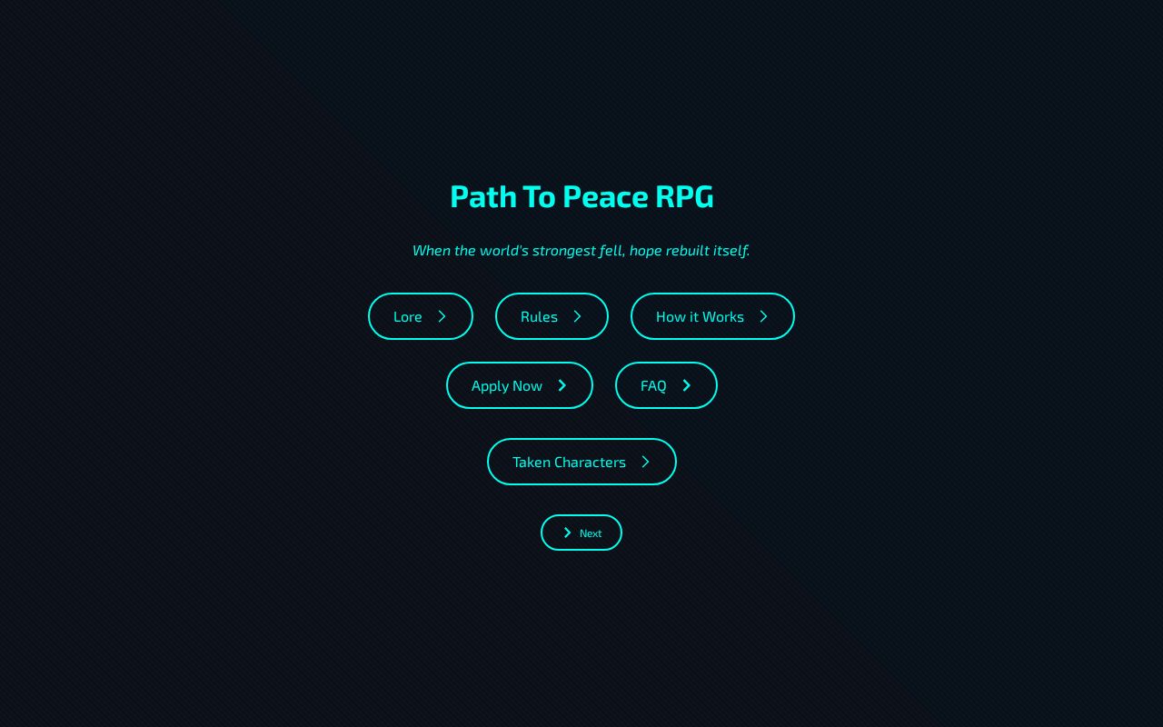 PathToPeaceHub's tweet card. Hub site for Path to Peace RPG