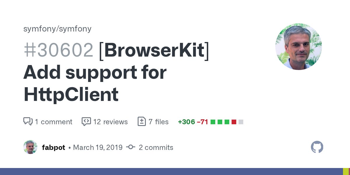 fabpot's tweet card. Q A Branch? master Bug fix? no New feature? yes BC breaks? no Deprecations? no Tests pass? yes Fixed tickets part of #30502 License MIT Doc PR not yet When combining the...