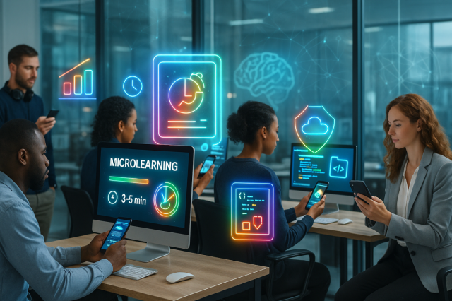 NajetteFellache's tweet card. Understanding the Power of Microlearning in Corporate IT Training In today’s fast-paced corporate environment, traditional training methods are increasingly being challenged by more agile app…