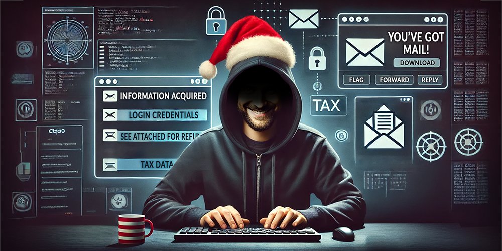 nerdssupport's tweet card. Protect your data this holiday season with these 5 common tax scams and expert tips to avoid fraud before the 2025 tax season.