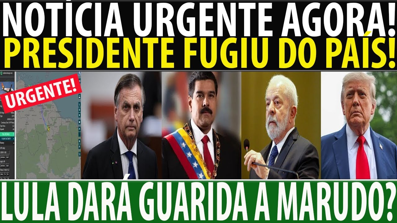 EVANDROBASTOS18's tweet card. BOMBA! FUGA DO PRESIDENTE CONFIRMADA PELA FRONTEIRA! BRASÍLIA EM...