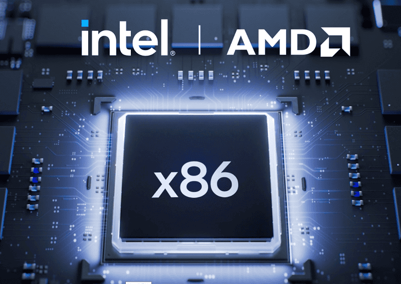 techzine's tweet card. Intel and AMD, traditional rivals in the semiconductor industry, are joining forces to improve the x86 chip architecture, with a particular focus on the