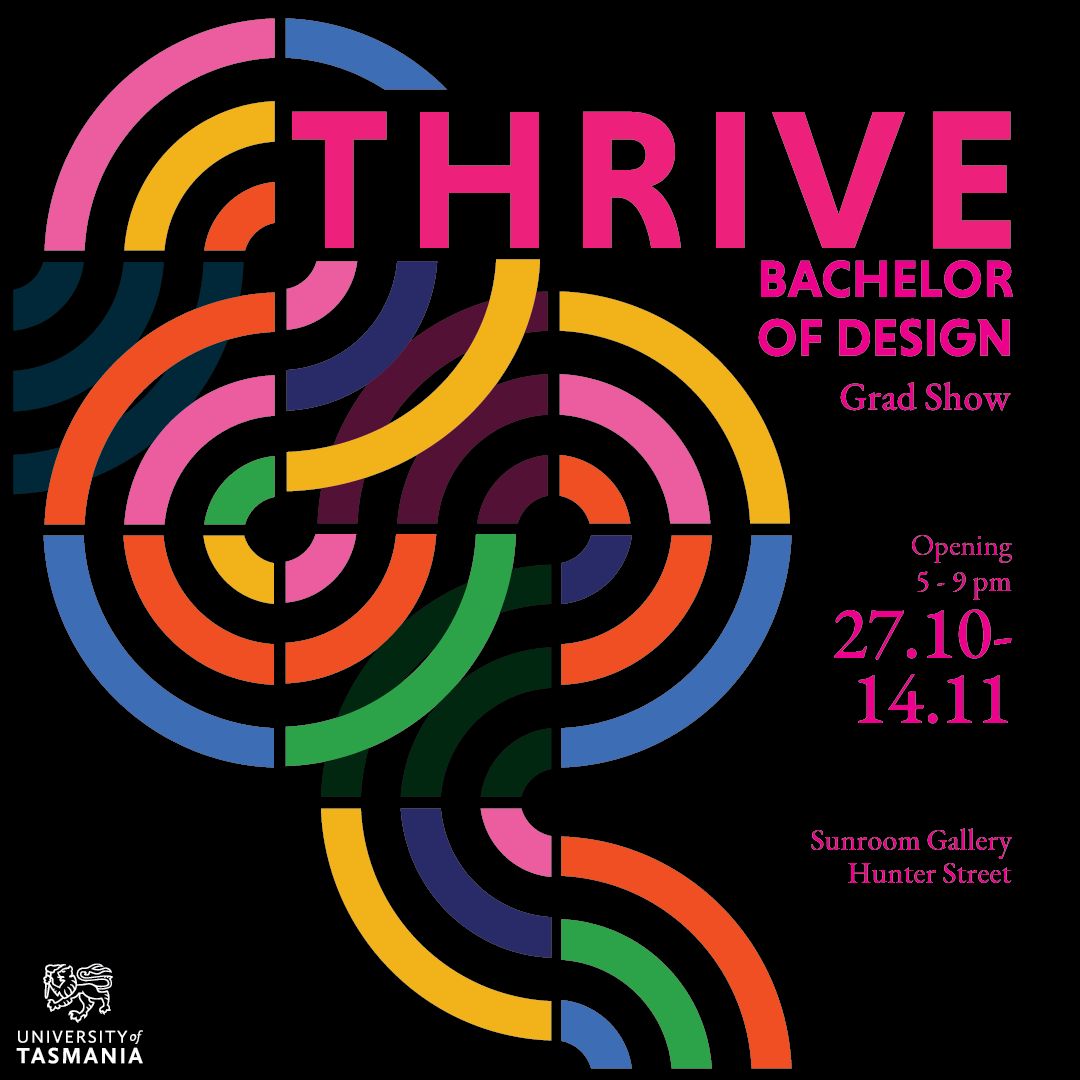 TheHABIT_Lab's tweet card. Discover the next generation of Design innovators at Thrive, our Bachelor of Design graduation exhibition at the University of Tasmania in the City of Hobart. Showcasing innovation and imagination...