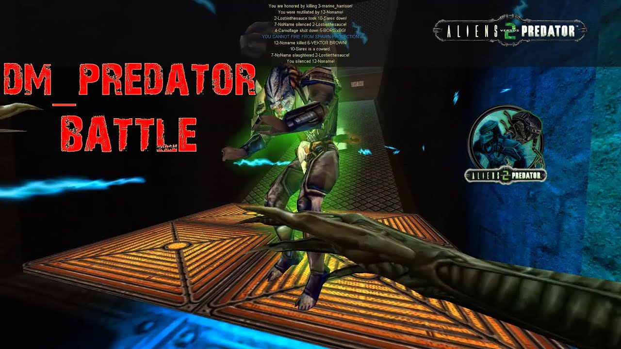 avp2game's tweet card. Aliens vs. Predator 2 - TDM DM_PREDATOR BATTLE | AVPUNKNOWN