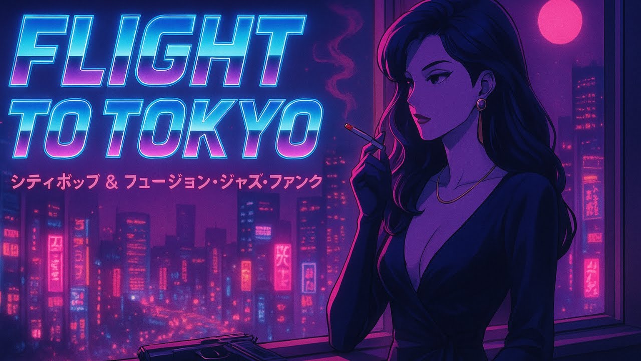 daybyday_mst's tweet card. Flight to Tokyo | Fusion Jazz, Funk & City Pop