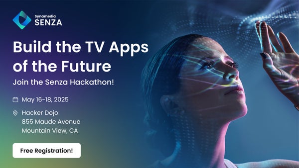 hackerdojo's tweet card. Join us for an exciting weekend of innovation and coding as we host the first-ever Silicon Valley Senza Hackathon! Whether you're an experienced developer or just getting s