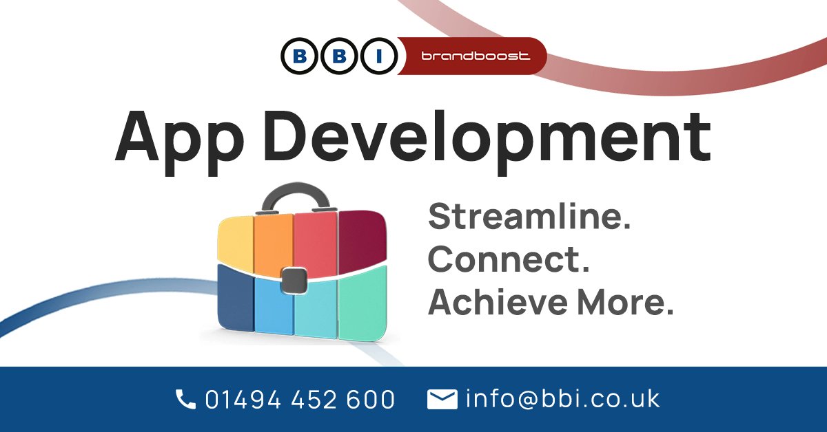 BBI_Brandboost's tweet card. Add value to your business with bespoke app design and development services from BBI Brandboost in High Wycombe.