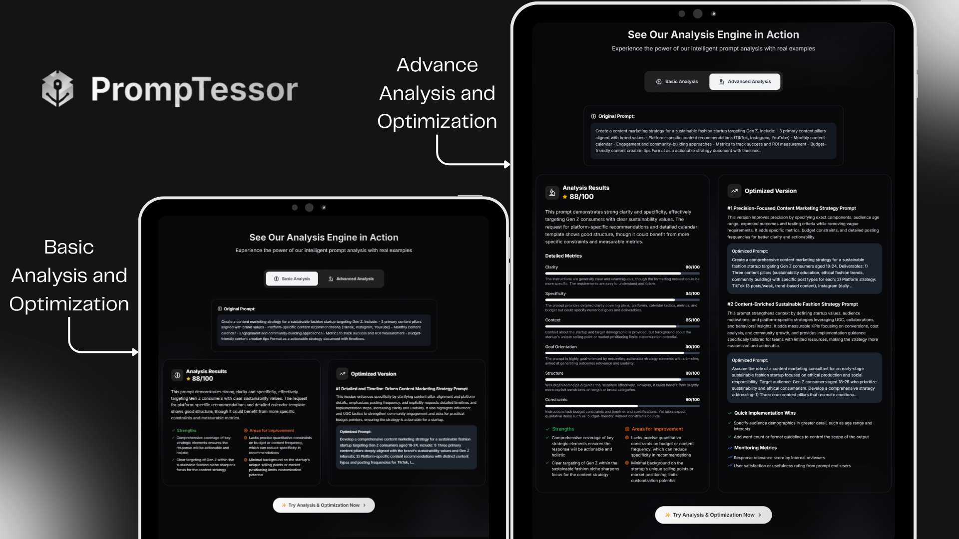 BetaList's tweet card. AI Prompt Optimization and Analysis