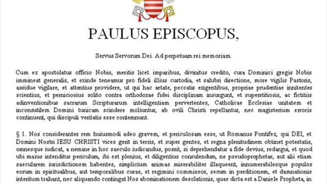 ProVaticanus's tweet card. SS. Paulus PP. IV Decrevit Const. "Cum ex apostolatus officio" (15...
