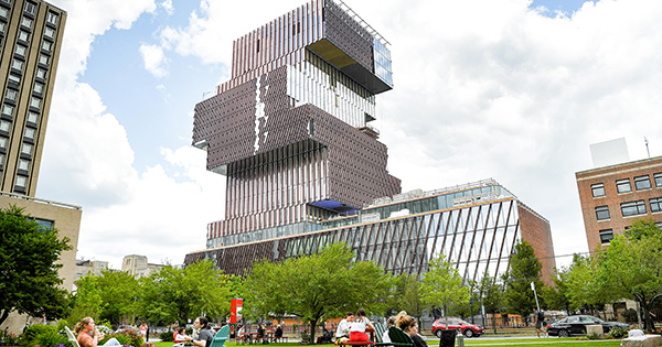 BU_Law's tweet card. Ratings compiled by London’s QS and the French company Emerging