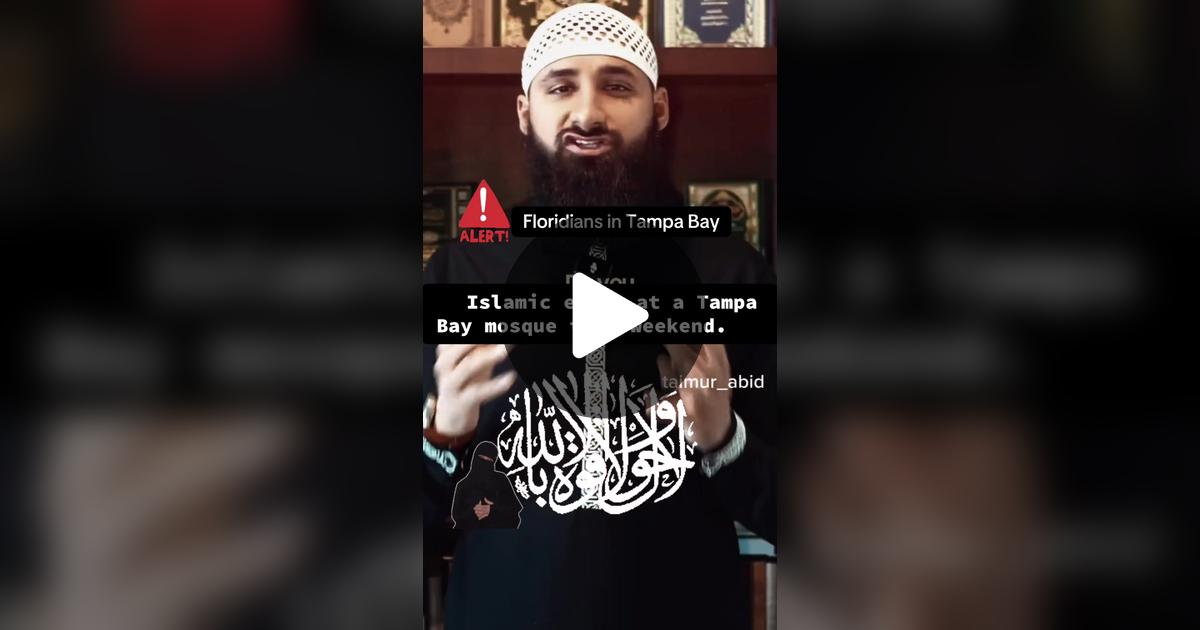 elvira269's tweet card. 30 likes, 58 comments. “Florida, this is your chance to stand up. Muslims are planning a large “Dawah” in Tampa Bay. Dawah is the Islamic practice of inviting people to embrace Islam, in other words:...