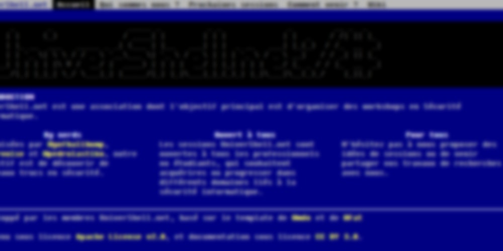 _Univershell_'s tweet card. Bonjour, C'est avec beaucoup de plaisir que nous vous informons de la tenue de la session numéro 8 des Workshop Univershell qui se déroulera le jeudi 1 décembre à l'ESGI à partir de 19h. Pour cette...
