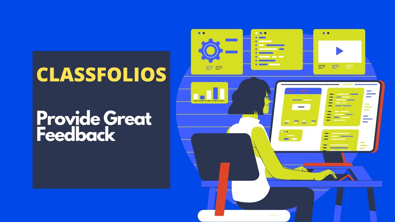 ClassFolios's tweet card. How to provide good feedback for students?