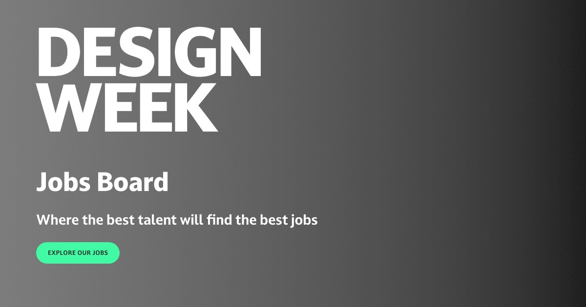 Design_Week's tweet card. View Design Week Jobs Board and reach thousands of designers and design industry professionals across the UK.