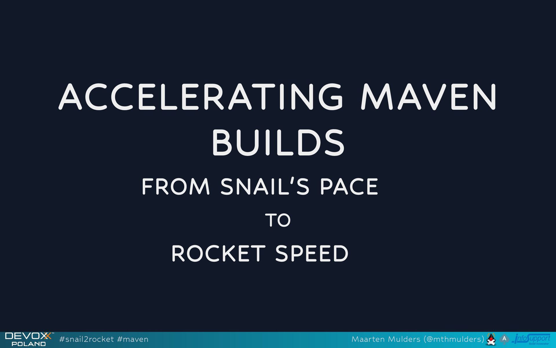 mthmulders's tweet card. Are you tired of watching Maven builds crawl at a snail’s pace, wasting precious development time? Spending too much time at the coffee machine, or figh…