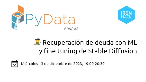 mmonjasEngineer's tweet card. PyData Madrid vuelve en diciembre para hablar de Python, Datos, Visualización, Inteligencia Artificial, ¡y lo que surja! El último evento del año se realizará en Ironhack