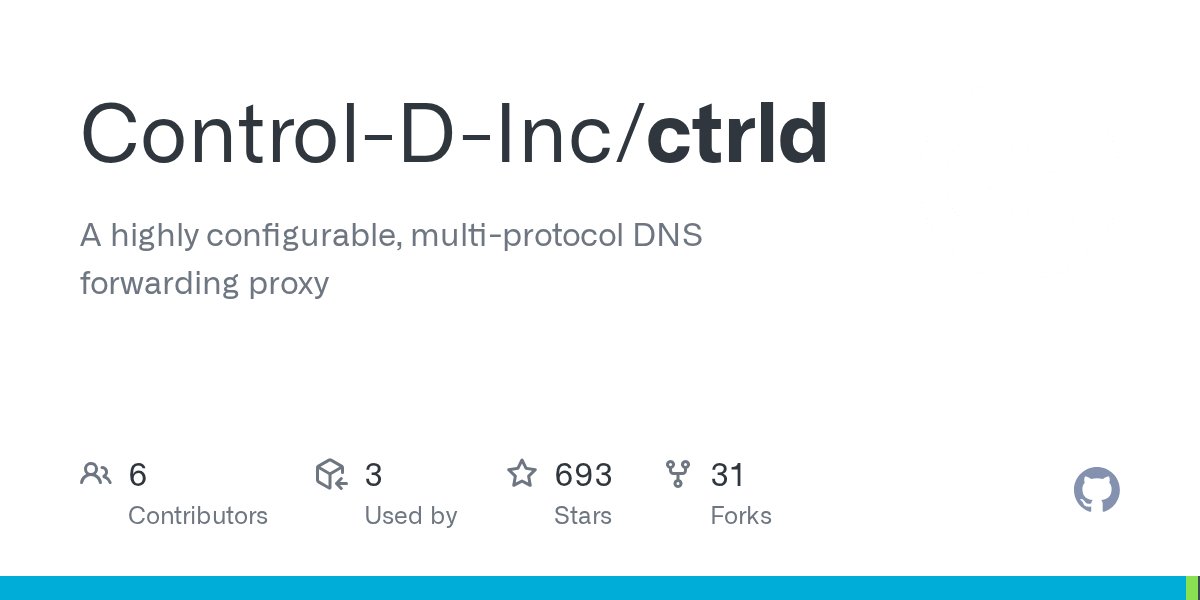 ControlDNS's tweet card. A highly configurable, multi-protocol DNS forwarding proxy - Control-D-Inc/ctrld