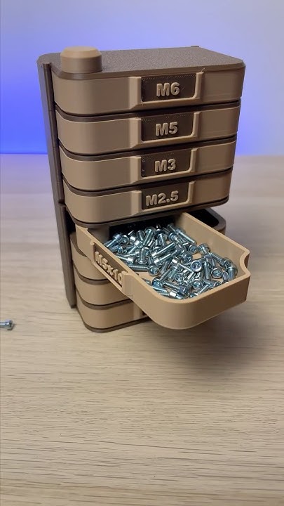 quartet88's tweet card. 3D Printed Modular Storage Tower #organizer #3dprinting #storagesol...