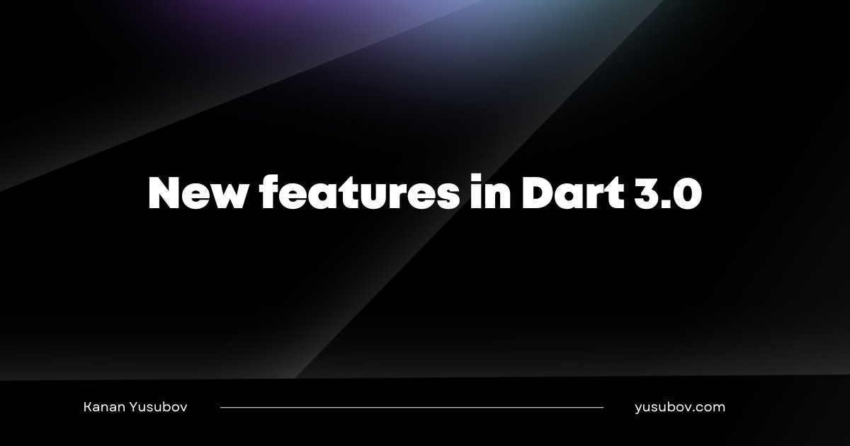 FlutterTrends's tweet card. In this article, I will write about new awesome features in Dart language. In general, a pattern may match a value, destructure a value, or both, depending on the context and shape of the pattern.