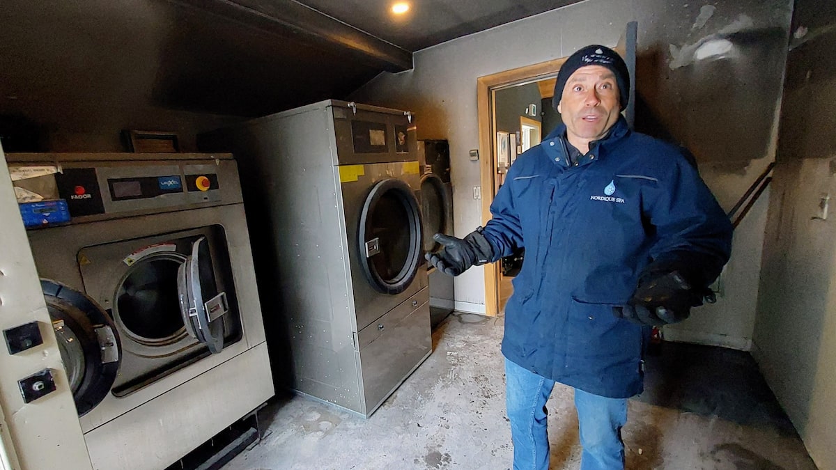 LouisDeschenes6's tweet card. Le malheur s’acharne sur le Nordique spa de Stoneham, qui doit encore fermer ses portes, cette fois après un incendie.