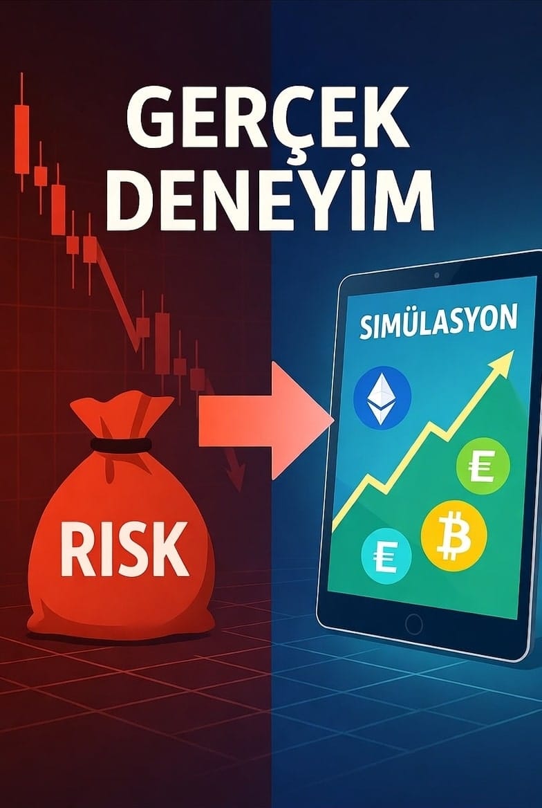 RisklessFinance's tweet card. Kripto işlem Simülasyonu ile yatirım yapmadan önce yeteneklerinizi keşfedin.