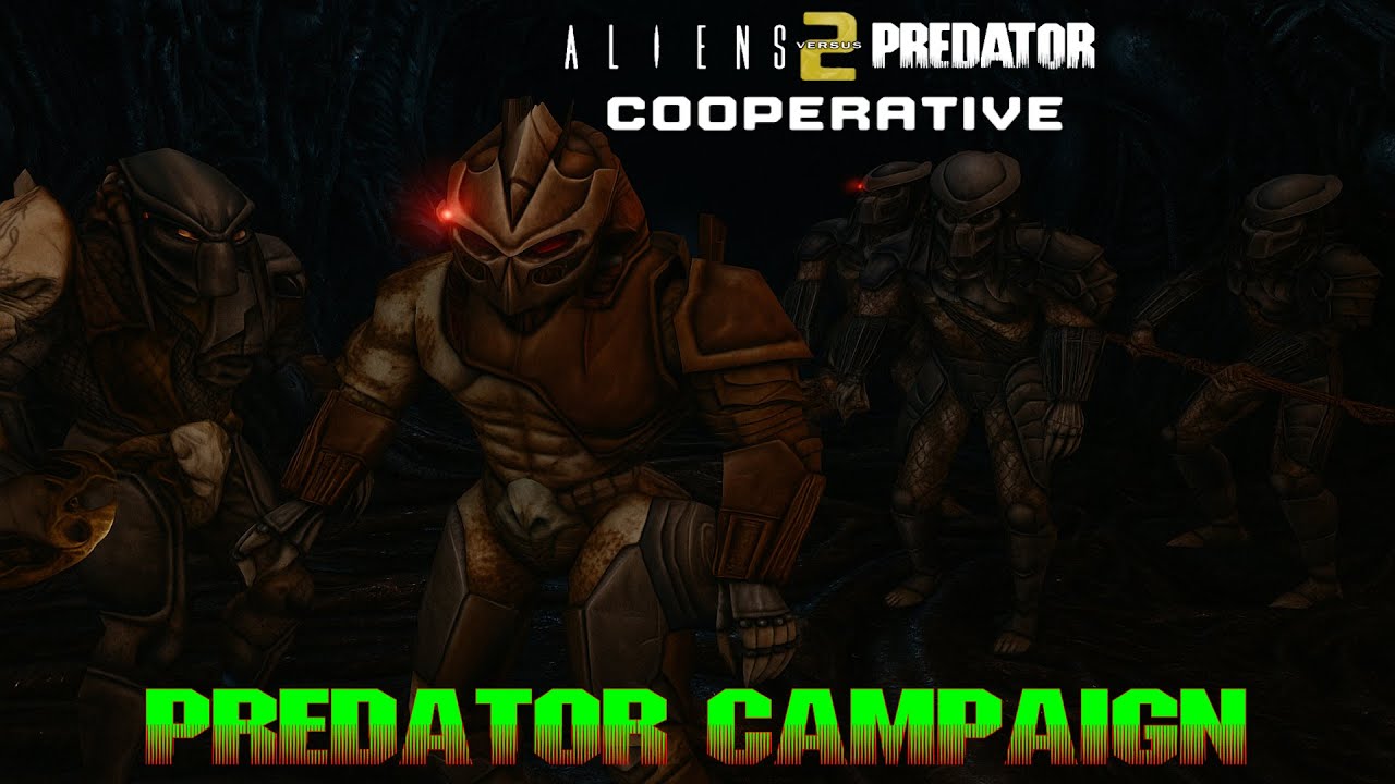 avp2game's tweet card. Aliens vs Predator 2 - Cooperative Mod - Predator Campaign - Full...